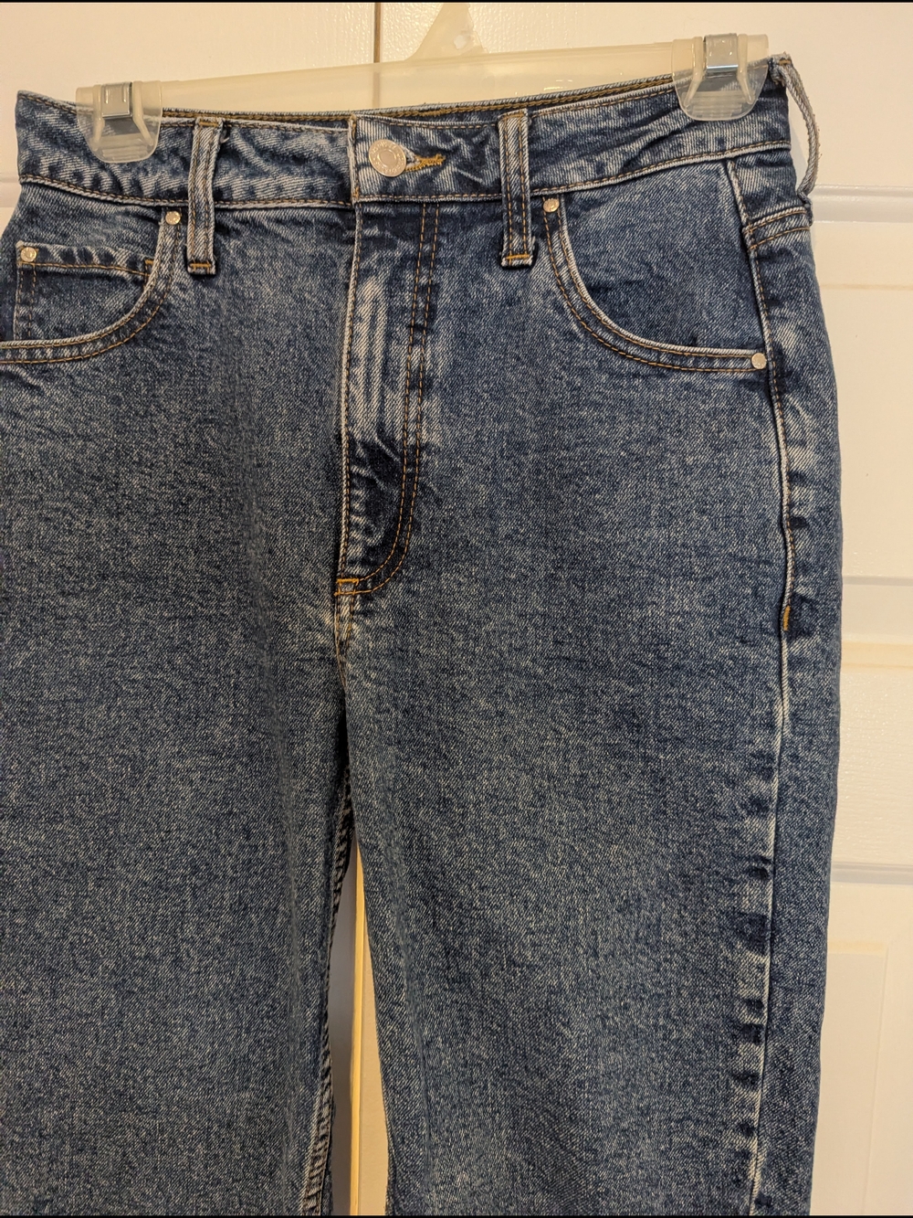 Vintage Guess Womens Straight Leg High Waist Mom Jeans Stonewash Blue 90s 26 - Picture 2 of 15